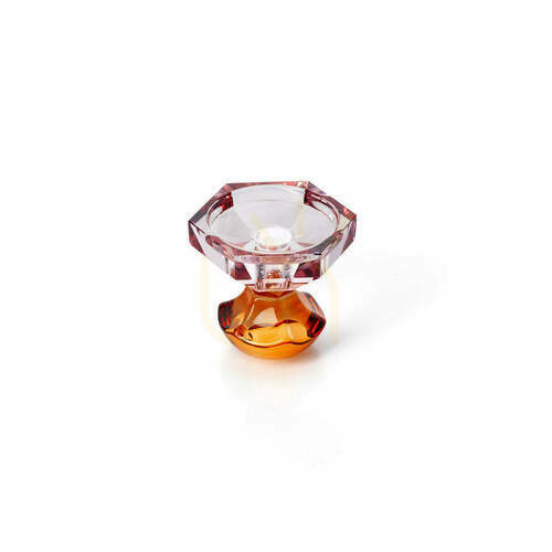 Check BAZAR BIZAR Sunset Bloom Recycled Glass Candle Holder Pink Orange 10.3 cm