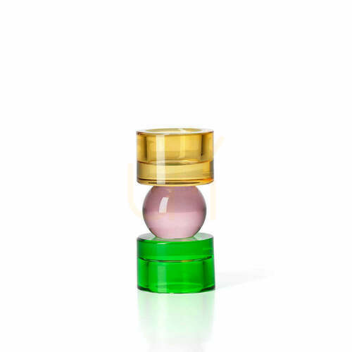 Check Solar Jewel Candle Holder Low, Handmade Interior Decoration 12.3 cm