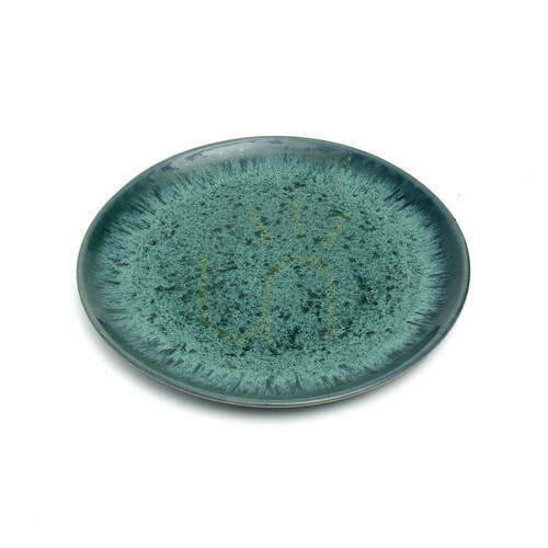 Check Salad Plate Aqua 22 cm