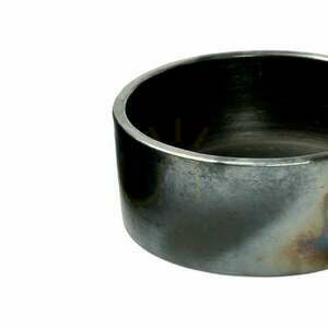 Bazar Bizar Burned terracotta cylinder dish black M 15x15x6 cm small 1