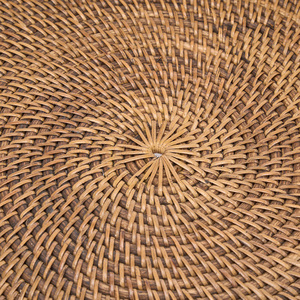 Rattan Tray Natural Brown 50x50x22 cm small 4