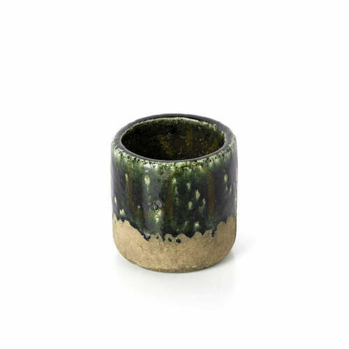 Check Concrete Green Moss Planter Small 12.5 cm Handmade Pot