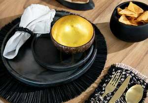 Black Beaded Napkin Ring small 1