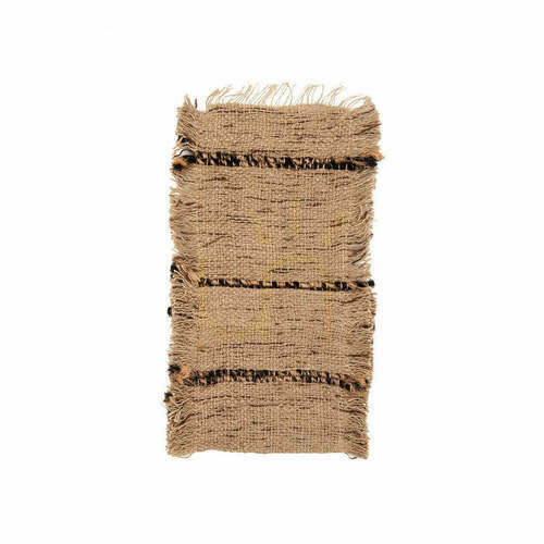 Check Cutlery Holder Beige Black