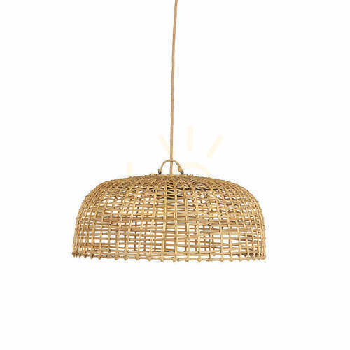 Check Cloche Pendant Light Natural Handmade Pendant Lamp