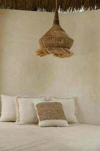 Bazar Bizar The Hippy Tipi L Pendant Lampshade, Natural, 50 × 50 × 70 cm small 1