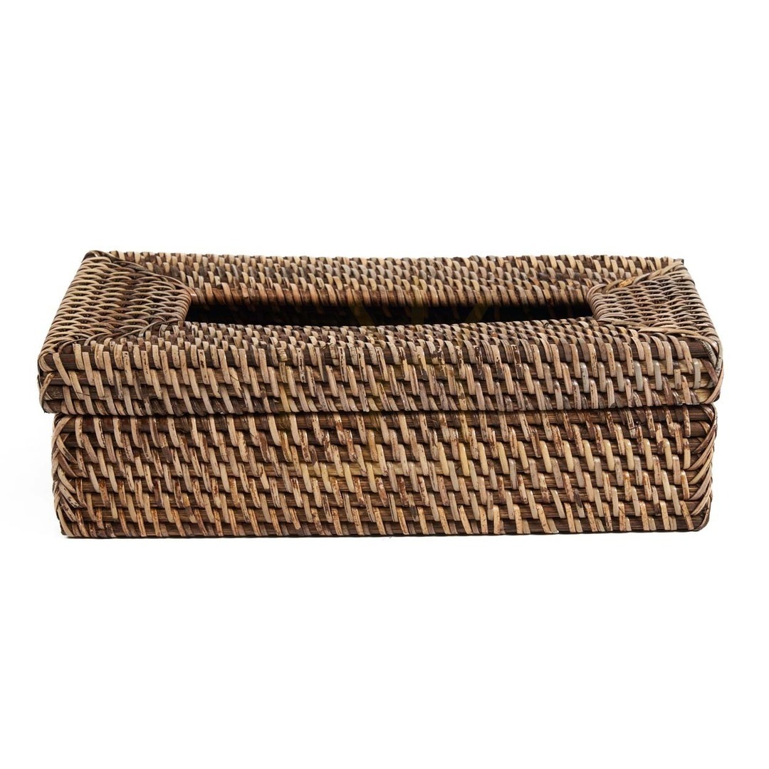 Check BAZAR BIZAR Rattan Classic Tissue Box Natural Brown BAZAR BIZAR Rattan Classic Tissue Box Natural Brown