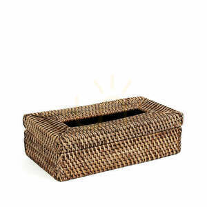 BAZAR BIZAR Rattan Classic Tissue Box Natural Brown 0 BAZAR BIZAR Rattan Classic Tissue Box Natural Brown small 0
