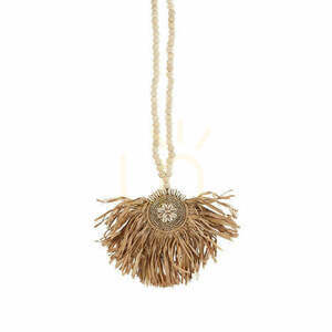 Bazar Bizar Raffia Tajoe Tassel Natural 73 cm BALE094N small 0