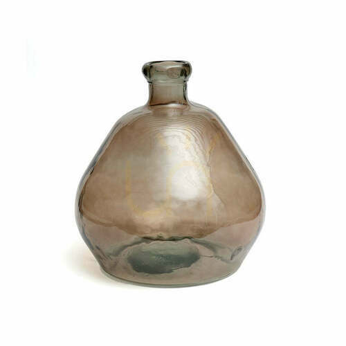 Check Glass Vase Beige 50 cm Bolai Glass Collection
