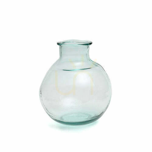 Check Glass Vase Blue 31 cm Glass Collection