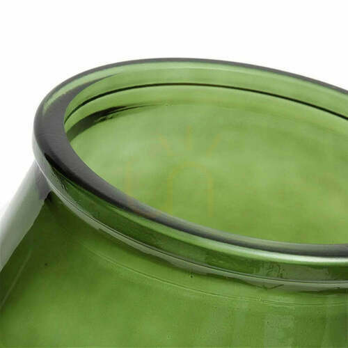 Check Glass Vase Green Large Qiezi Glass Collection 35.5 cm