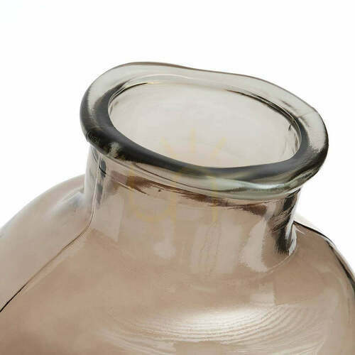 Check Glass Vase Beige 31 cm Yugang Glass Collection