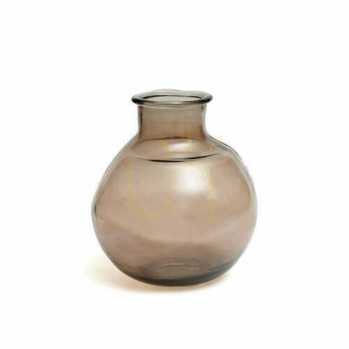 Check Glass Vase Beige 31 cm Yugang Glass Collection