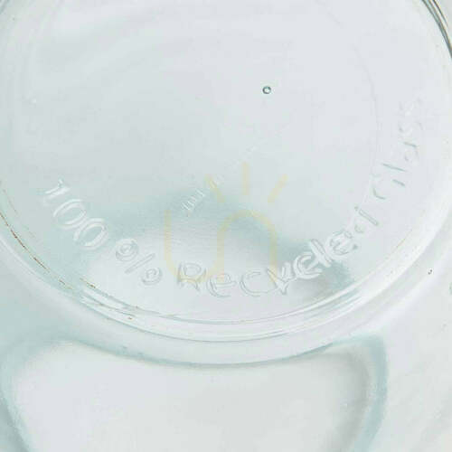 Check Glass Vase Blue 23 cm Qiezi Glass Collection M