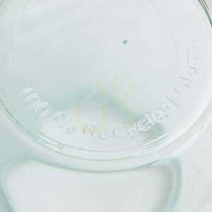 Glass Vase Blue 23 cm Qiezi Glass Collection M small 1