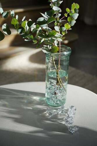 Check Blue Vase 36 cm Large