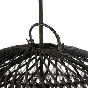 Bazar Bizar The Bubble M black rattan pendant shade 50 cm small 2