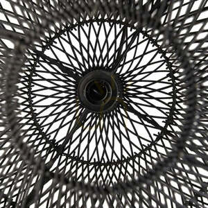 Bazar Bizar The Bubble M black rattan pendant shade 50 cm small 3