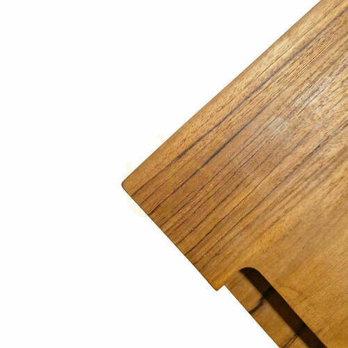 Check Teak Serving Plate Natural, Teak Root Collection