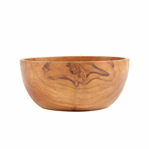Check French Fries Snack Bowl Teak Root Collection