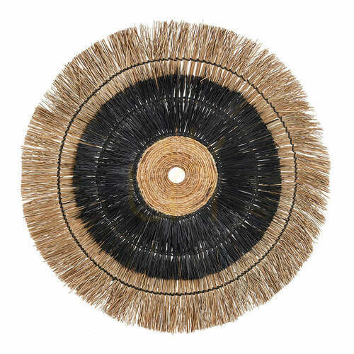 Check Wall Decor Amazonia Natural Black 110x110 cm