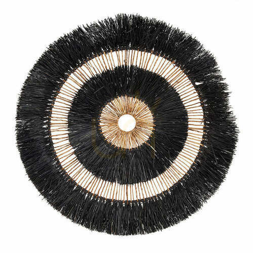 Check Wall Decor Maurea Black 110x110 cm
