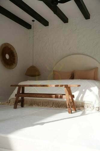 Check Rustic Bench Natural 150x22x50 cm Rustic Collection