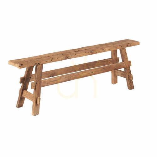 Check Rustic Bench Natural 150x22x50 cm Rustic Collection