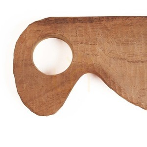 French Bread Plate Natural Teak Root Collection small 5