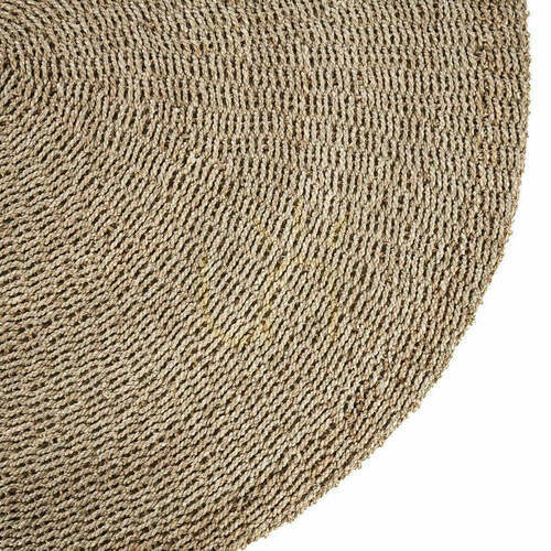 Check Sisal Carpet Natural 150x150 cm Handmade Carpets & Runners
