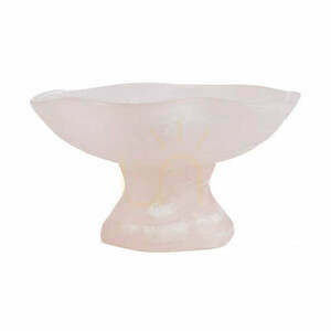 Bazar Bizar Resin Organic Fruit Stand pink white Ø27 × 15 cm small 0