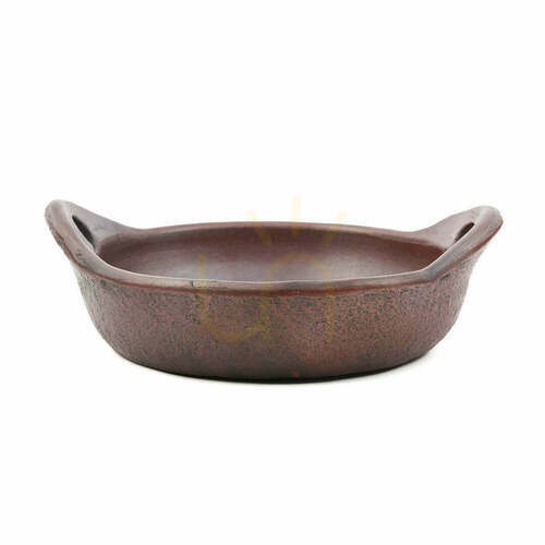 Check Deep Plate Terracotta Ethnic 25x21 cm