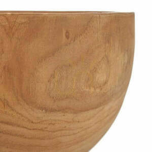 Teak Wood Decorative Bowl BAZAR BIZAR The Zen Bowl Natural Ø 25 cm small 1