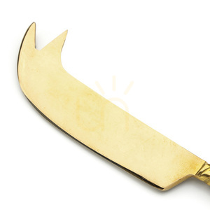 Bazar Bizar Palm Tree Cheese Knife, Gold Brass, 17.5 cm small 4