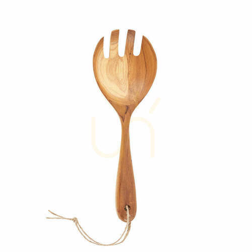 Check Salad Fork Natural Teak Root Collection