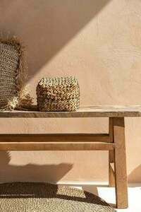 Wicker Basket Coconut Shell Natural 28x28x14 cm small 1