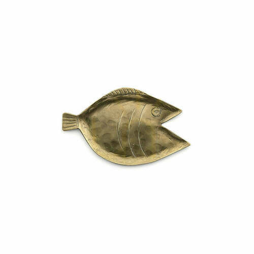 Check Bazar Bizar Dori S Gold Brass Tray 13.5 × 7.5 × 1 cm