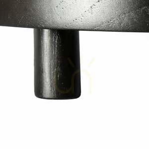 BAZAR BIZAR Bondi M solid teak cake stand, natural/black, 17 cm small 2