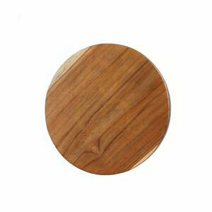 BAZAR BIZAR Bondi M solid teak cake stand, natural/black, 17 cm small 3