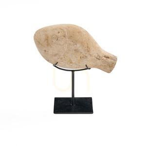 Fish Stone Figure on Stand, Stand Decoration S 23 cm small 7