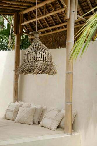 Check Cushion Cover Natural 50x50 cm