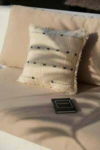 Cushion Cover Natural Black 50x50 cm small 1