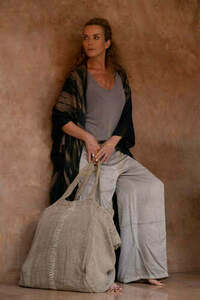 Linen Shopper Natural 40x40 cm small 1