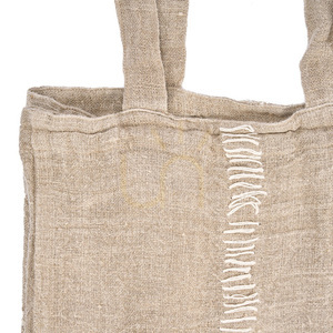 Linen Shopper Natural 40x40 cm small 9