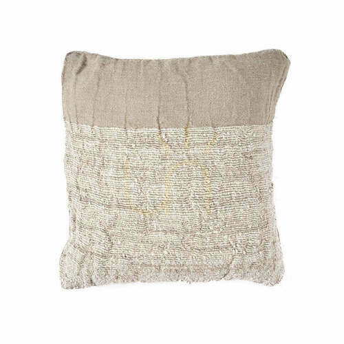Check Linen Cushion Cover Natural 50x50 cm