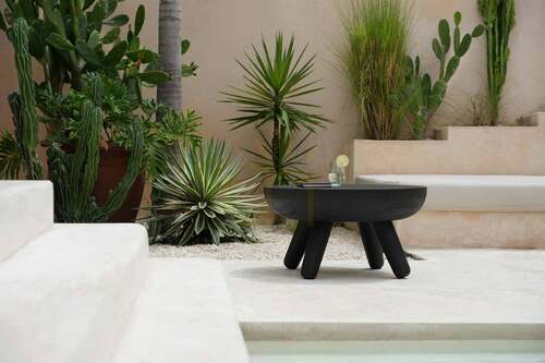 Check Coffee Table Losten Black 78.5x78.5x44 cm