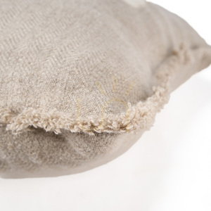 Cushion Cover Ivory Cross Natural White 50x50 cm small 2
