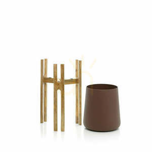 Root Planter Natural Brown Handmade Medium small 1