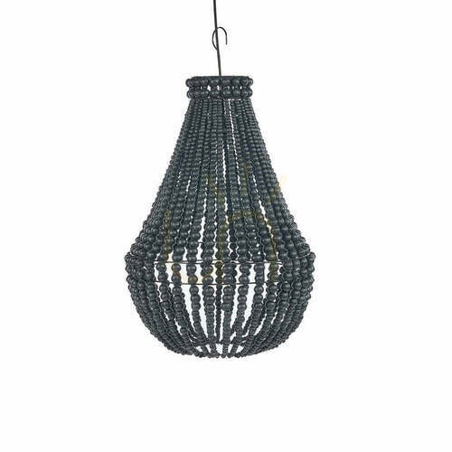 Check Black Teardrop Chandelier M